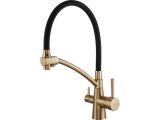 Kitchen faucet brass D35, series LUX gold AV Engineering