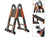 Joint telescopic ladder 410/820cm, 2x10 steps, 28,8 kg BLACK LINE STARTUL