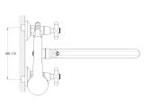 Watch image 4 Two handle bath faucet zinc (type I), series 410 ECONOCE