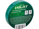 PVC insulation tape 15mmx20m green, 0,13mm thickness VOLAT