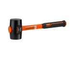 Rubber Mallet 0,9kg black fiberglass handle STARTUL PROFI