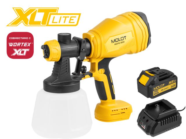 Cordless paint sprayer MOLOT MCPS 1810 XLT Lite SET