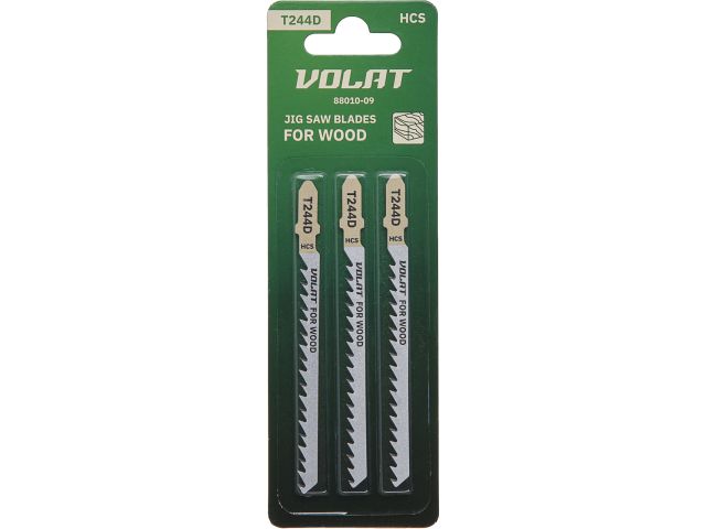 Jig saw blades for wood T244D 3pcs/set VOLAT