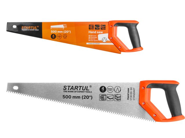 Hand saw for wood 500mm 4TPI STARTUL STANDART