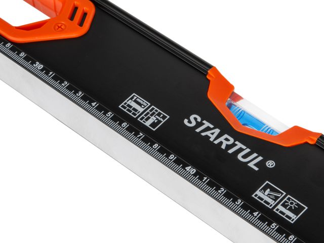 Image 5 Spirit level 400mm 3 vials: 90° 180° 45° STARTUL PROFI