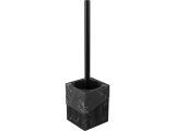 Toilet brush ELEMENT MARBLE, black, PERFECTO LINEA