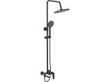 Shower system zinc D35-A black, series 800 ECONOCE