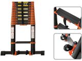 Telescopic ladder 430cm, 11 steps, 10,8kg BLACK LINE STARTUL
