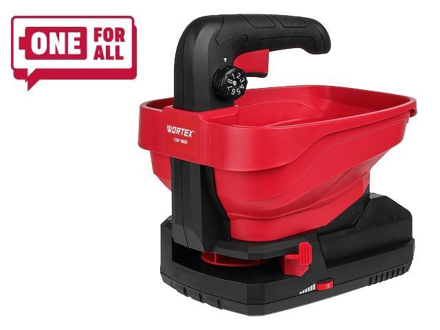Cordless spreader WORTEX CSP 1806 XLT SOLO