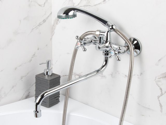 Image 3 Two handle bath faucet zinc (type I), series 490 ECONOCE