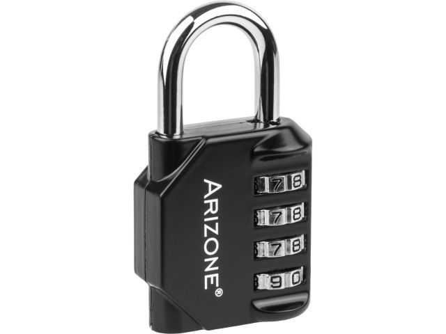 Image 2 Combination padlock, black, ARIZONE