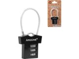 Watch image 1 Combination padlock, silver, ARIZONE