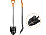 Spade with metal handle (with sharp teeth) 1200mm STARTUL METSA