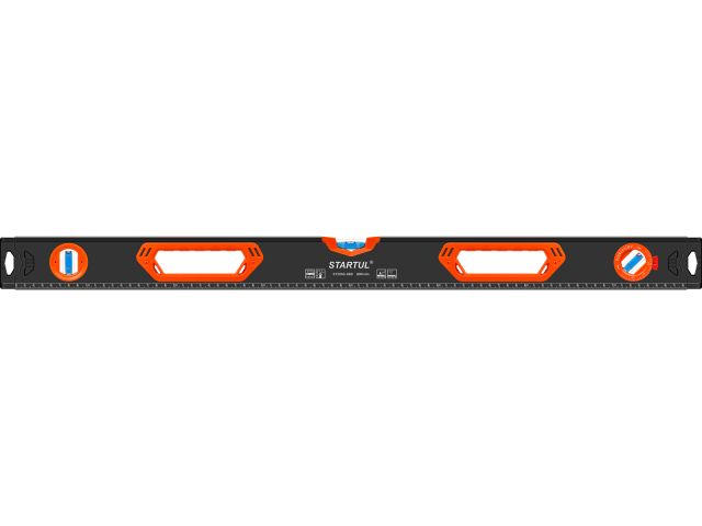 Image 1 Spirit level 800mm 3 vials: 90° 180° 45° STARTUL PROFI
