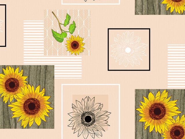 Table oilcloth, PVC-coated non-woven base, &quot;DECO&quot; collection, 1 linear meter, PERFECTO LINEA