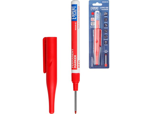 Deep hole permanent marker,red EXPERT STARTUL