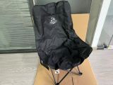 Folding chair (camping) with pocket + cover, black, ARIZONE