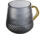 Glass mug, 400 ml, SONATA GREY series, PERFECTO LINEA
