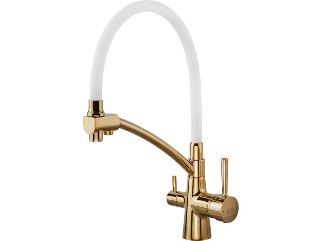 Kitchen faucet brass D35, series LUX gold AV Engineering