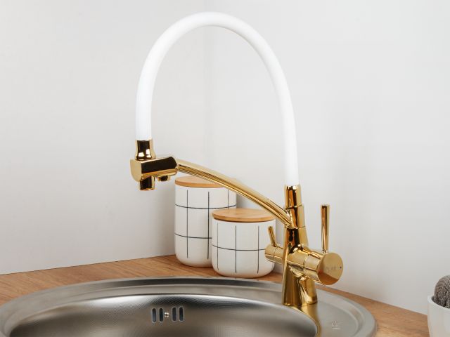 Image 4 Kitchen faucet brass D35, series LUX gold AV Engineering