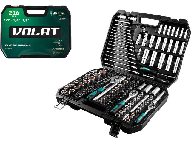 Socket and wrench set 216pcs VOLAT