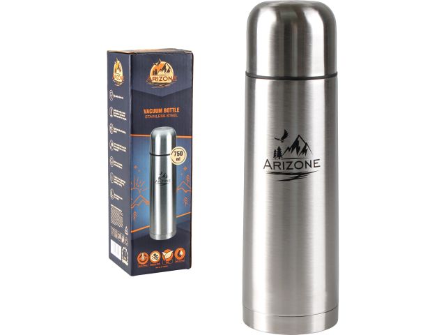 Vacuum bottle, 750 ml, stainless steel, ARIZONE