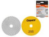 Flexible diamond polishing pad 100mm P200 wet GEPARD