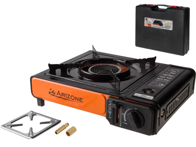 Portable gas stove in a case, 34x25x8 cm, ARIZONE