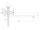 Watch image 3 Two handle bath faucet zinc (type I), series 410 ECONOCE