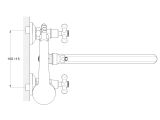 Watch image 4 Two handle bath faucet zinc (type I), series 410 ECONOCE