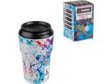 Vacuum bottle, 450 ml, stainless steel,  bright splash, 3D series, PERFECTO LINEA