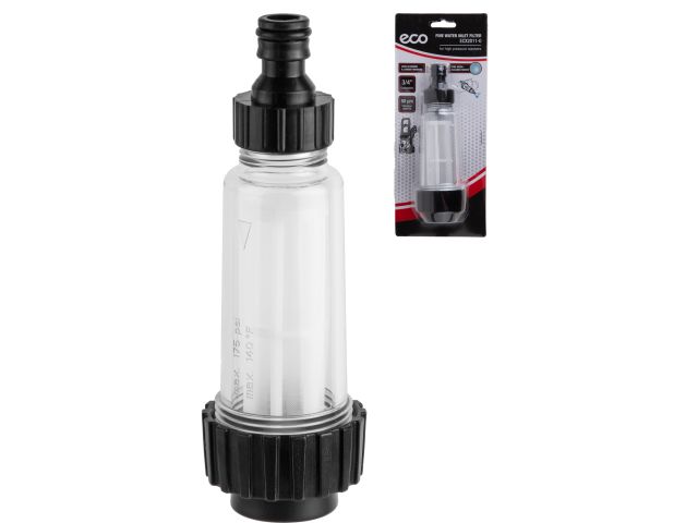 Fine water inlet filter for ECO pressure washers