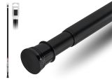 Shower rod, aluminum, sliding, 2.0 m, black, PERFECTO LINEA