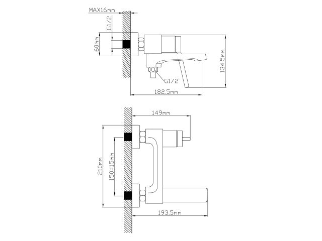Image 3 Bath faucet D35, series 750 ECONOCE