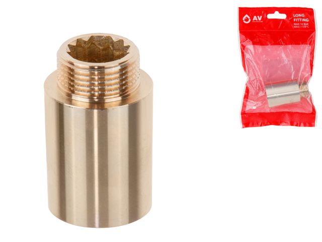 Long fitting 3/4&quot; f.-m. x 40 mm, AV Engineering