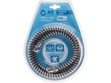 Shower hose, PVC, 1/2&quot; 200 cm, chrom-black, AV Engineering