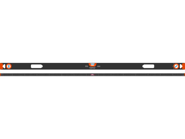 Image 1 Spirit level 1500mm 3 vials: 90° 180° 45° STARTUL MASTER