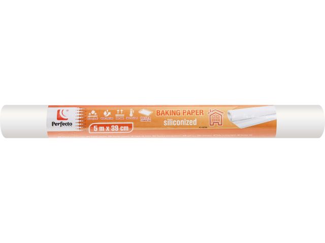 Baking paper parchment, siliconized, 5m, width 39 cm, PERFECTO LINEA
