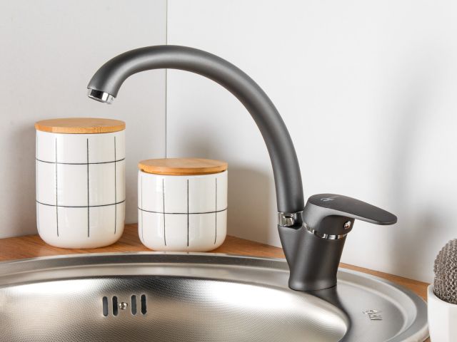 Image 3 Kitchen faucet D35, series 690 Black ECONOCE