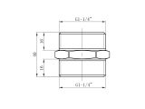 Watch image 2 Male adaptor 1 1/4" m.-m., AV Engineering
