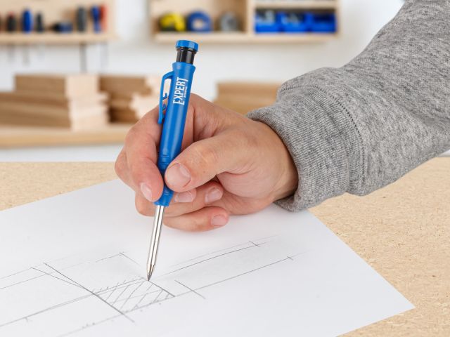 Image 7 Deep hole construction pencil with lead set EXPERT STARTUL