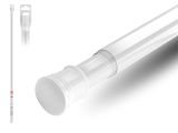 Shower rod, aluminum, sliding, 2.0 m, white, PERFECTO LINEA