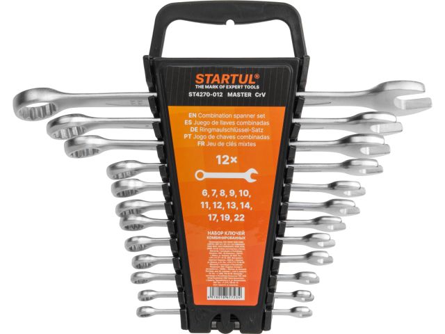 Image 1 Combination wrench set 6-22mm 12pcs STARTUL MASTER