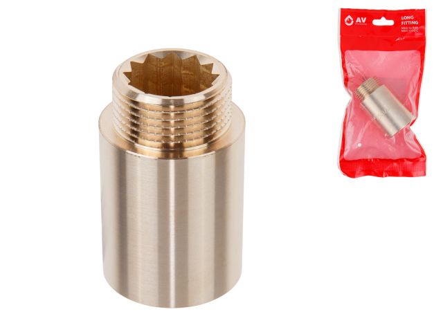 Long fitting 1" f.-m. x 50 mm, AV Engineering