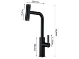 Watch image 2 Kitchen faucet zinc D35 black, series 820 ECONOCE