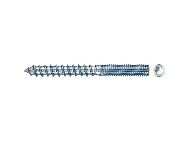 Image 1 Hanger bolt with wood&amp;metric thread М10х80 zp (100 pcs/carton box) STARFIX