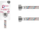 Flexible hose for faucet, SUS, female 1/2&quot; - female 1/2&quot; 50cm, ECONOCE