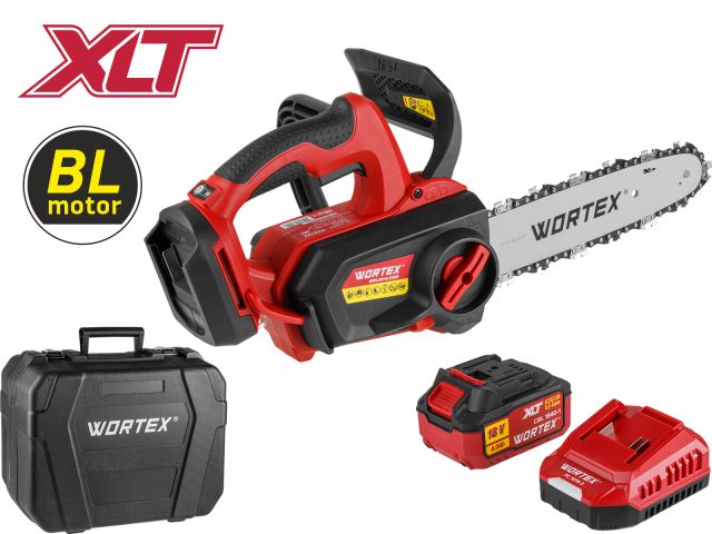 Battery chain saw WORTEX CEC 2518-3 XLT SET