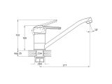 Watch image 3 Kitchen faucet zinc D40, series 630 ECONOCE